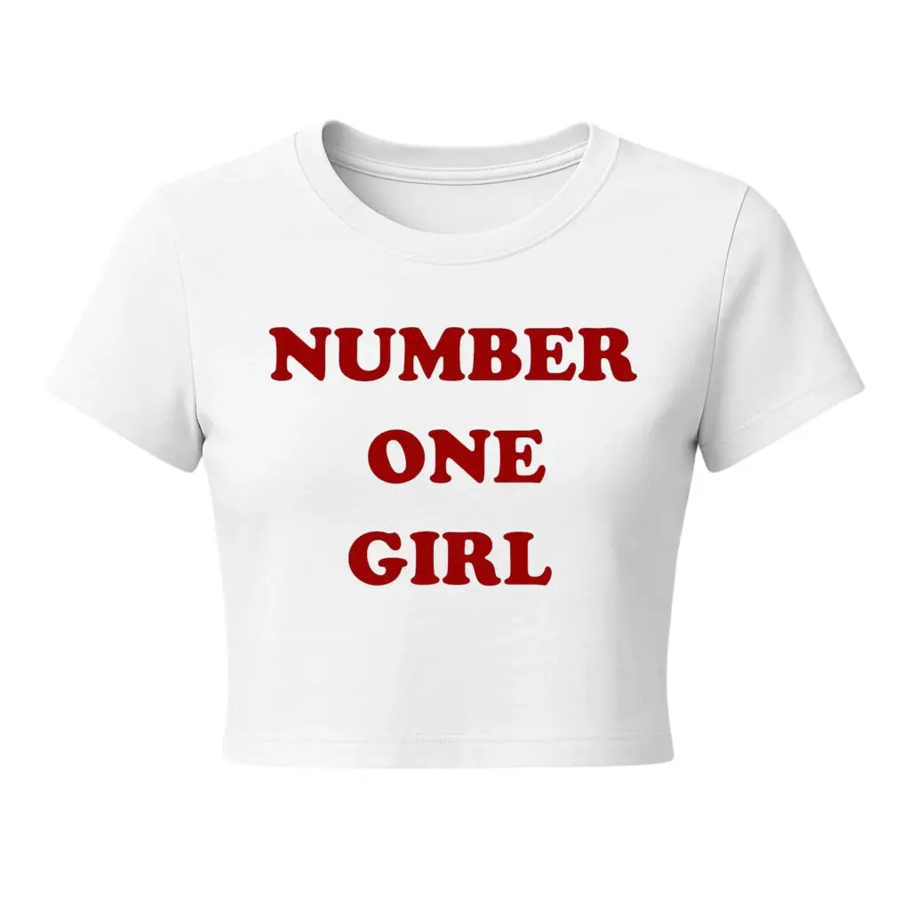 Number One Girl" Confidence Crop Tee 