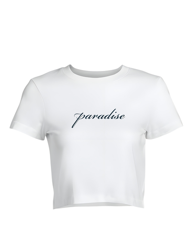 Paradise Coded crop tee