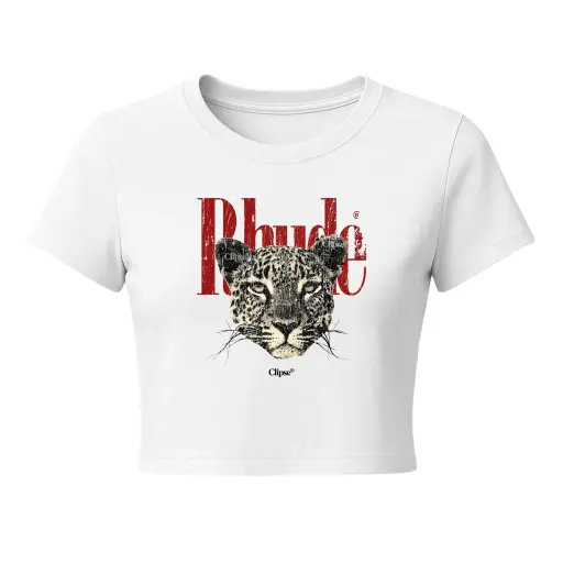 Wild Stare" Graphic Crop Tee