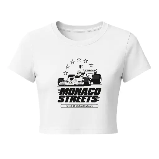 Monaco Streets Retro Racer Crop Tee