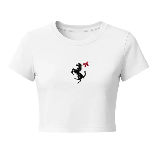 Prancing Power Crop Tee