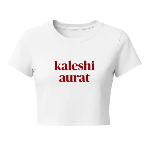 Kaleshi Aurat Crop Tee